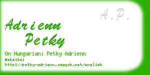 adrienn petky business card